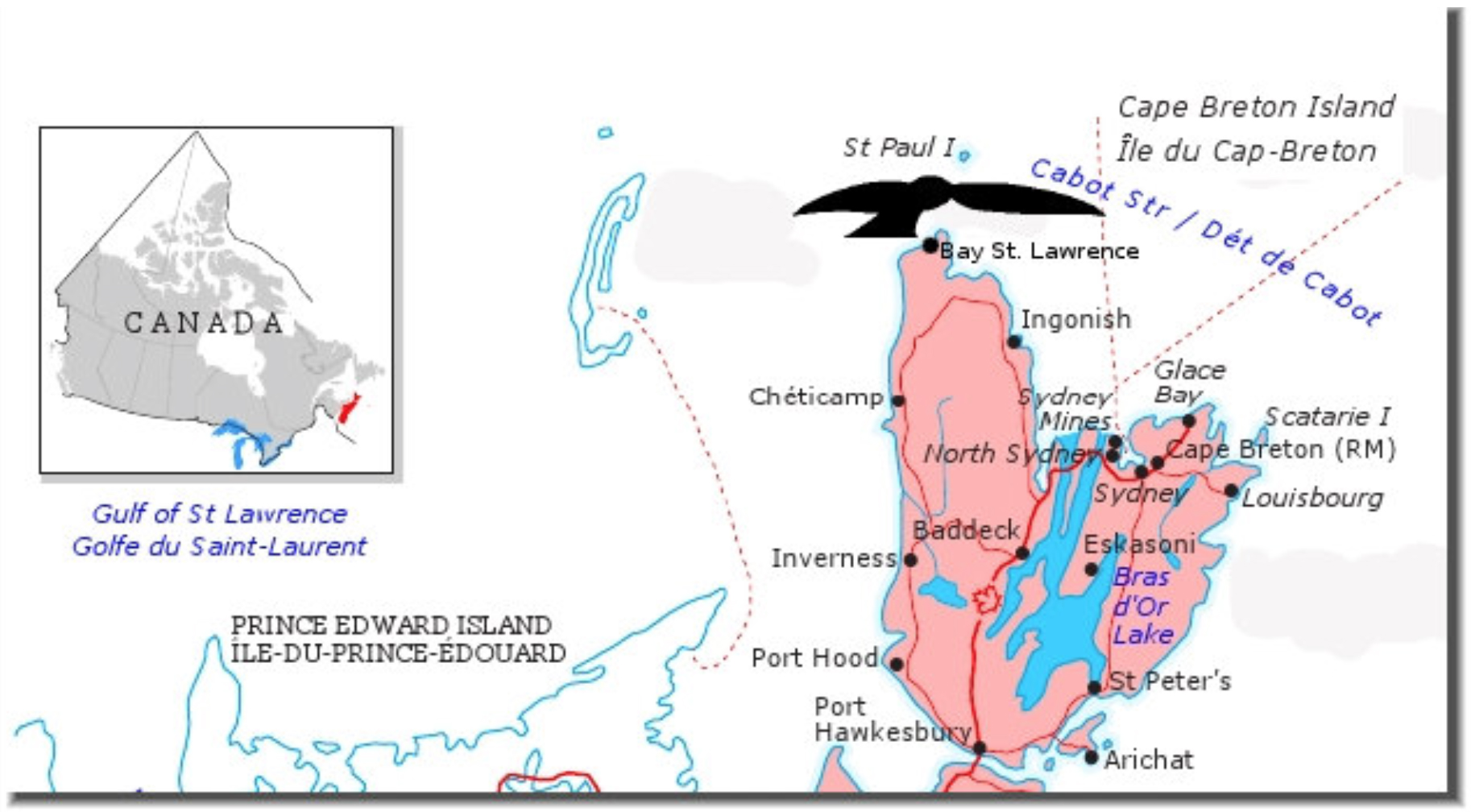 Map of Cape Breton